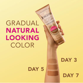 Jergens Natural Glow lotion texture close-up