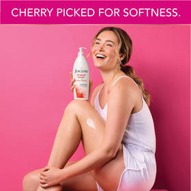 Jergens Original Scent Dry Skin Body Lotion with cherry almond essence