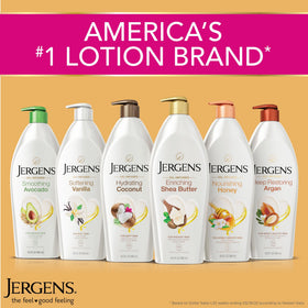 Jergens Shea Butter Lotion application on skin