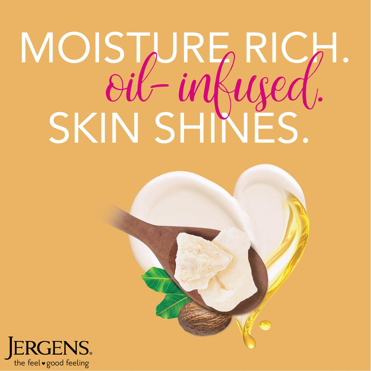 Jergens Shea Butter Lotion packaging details