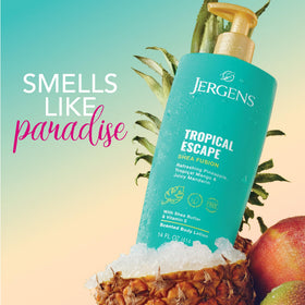 Jergens Shea Fusion Tropical Escape Body Lotion 14 fl oz back view