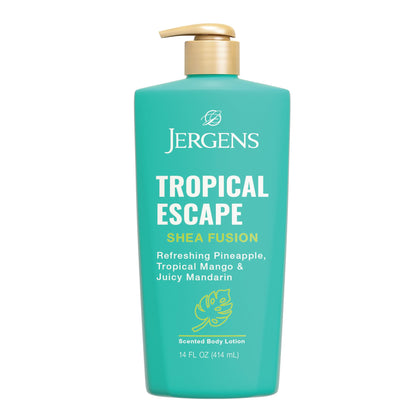 Jergens Shea Fusion Tropical Escape Body Lotion 14 fl oz front view