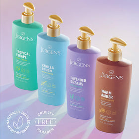 Jergens Shea Fusion Tropical Escape Body Lotion 14 fl oz with tropical fruits