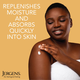 Jergens Skin Firming Body Lotion packaging with ingredients