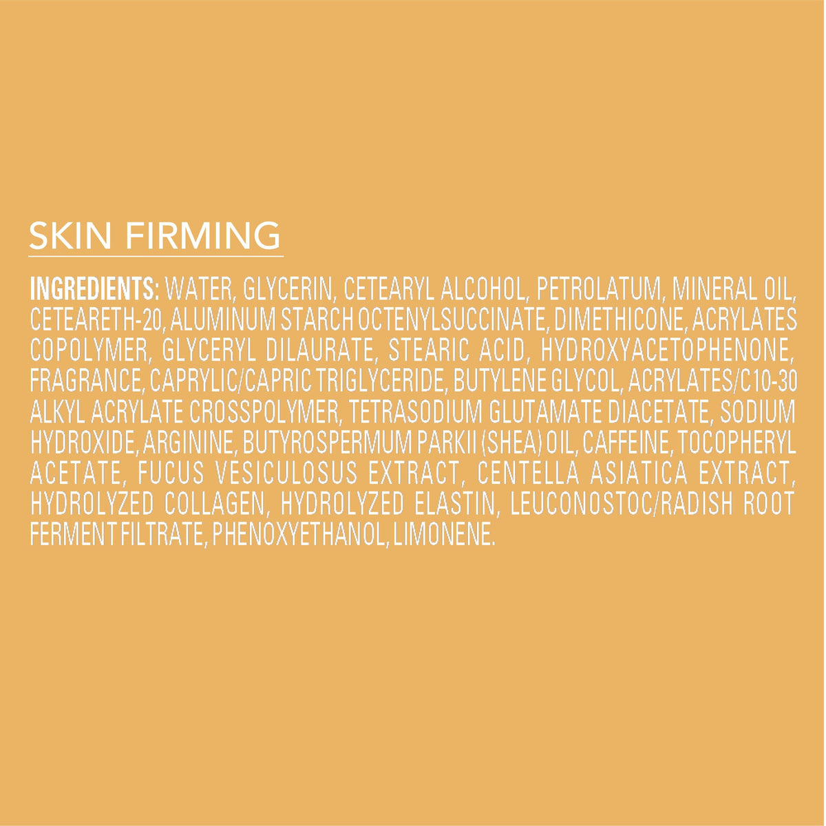 Jergens Skin Firming Body Lotion side view
