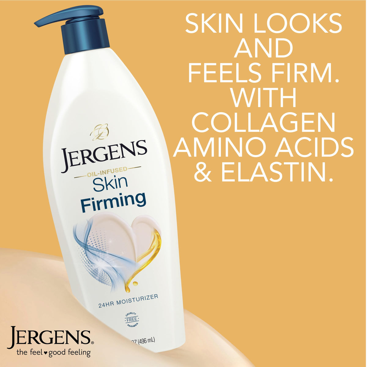 Jergens Skin Firming Body Lotion texture close-up