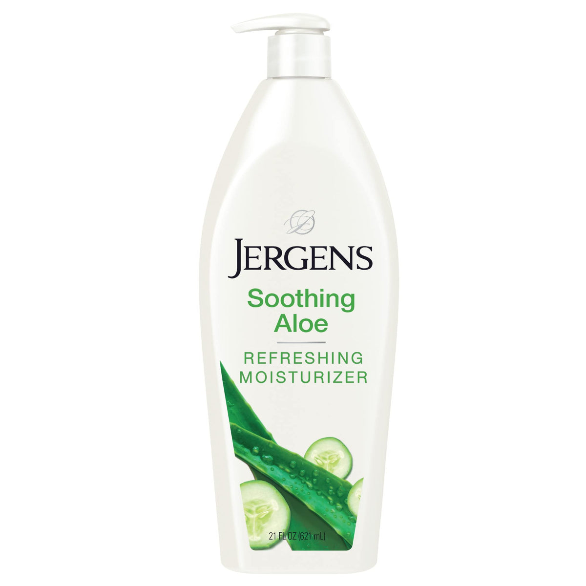 Jergens Soothing Aloe Body Lotion 21 fl oz front view