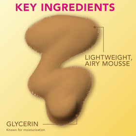Jergens tanning mousse texture on hand