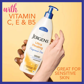 Jergens Ultra Healing Lotion back view with ingredients