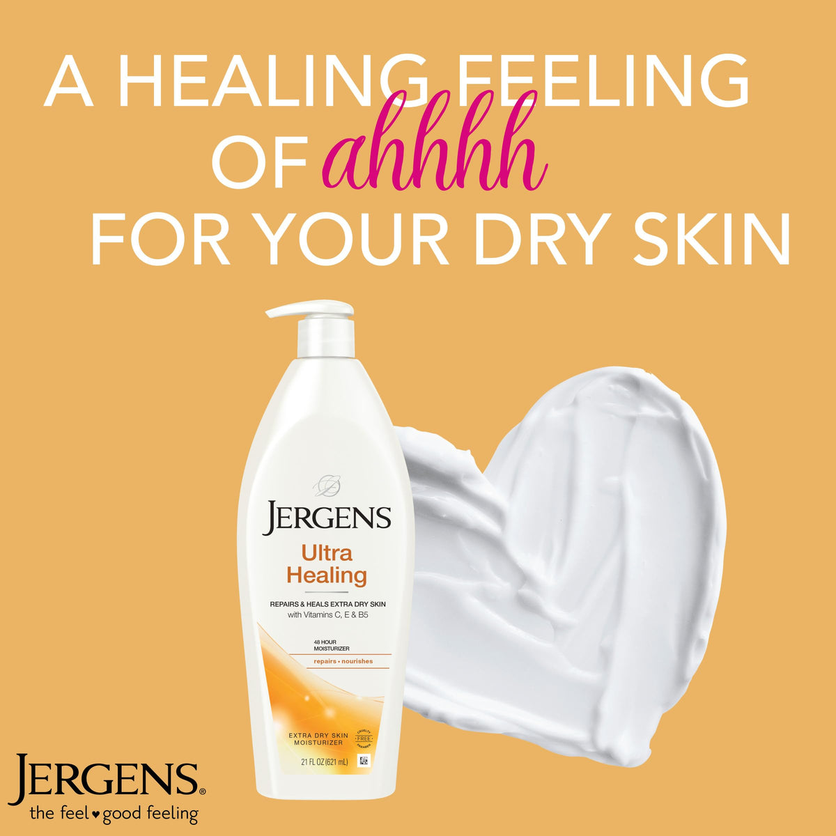 Jergens Ultra Healing Lotion close-up of the cap