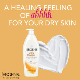 Jergens Ultra Healing Lotion close-up of the cap