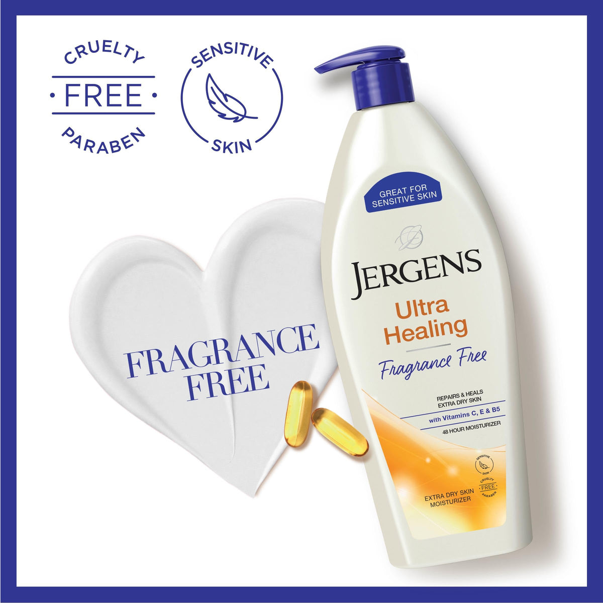 Jergens Ultra Healing Lotion in a lifestyle setting