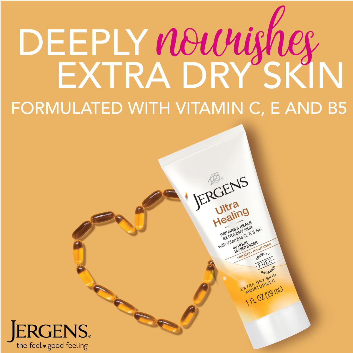 Jergens Ultra Healing Moisturizer 1 oz travel size packaging