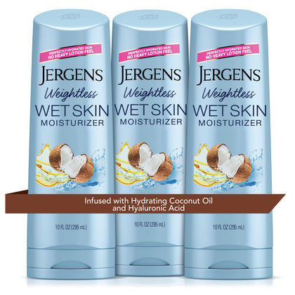 Jergens Wet Skin Body Moisturizer with Coconut Oil 10 Oz front view