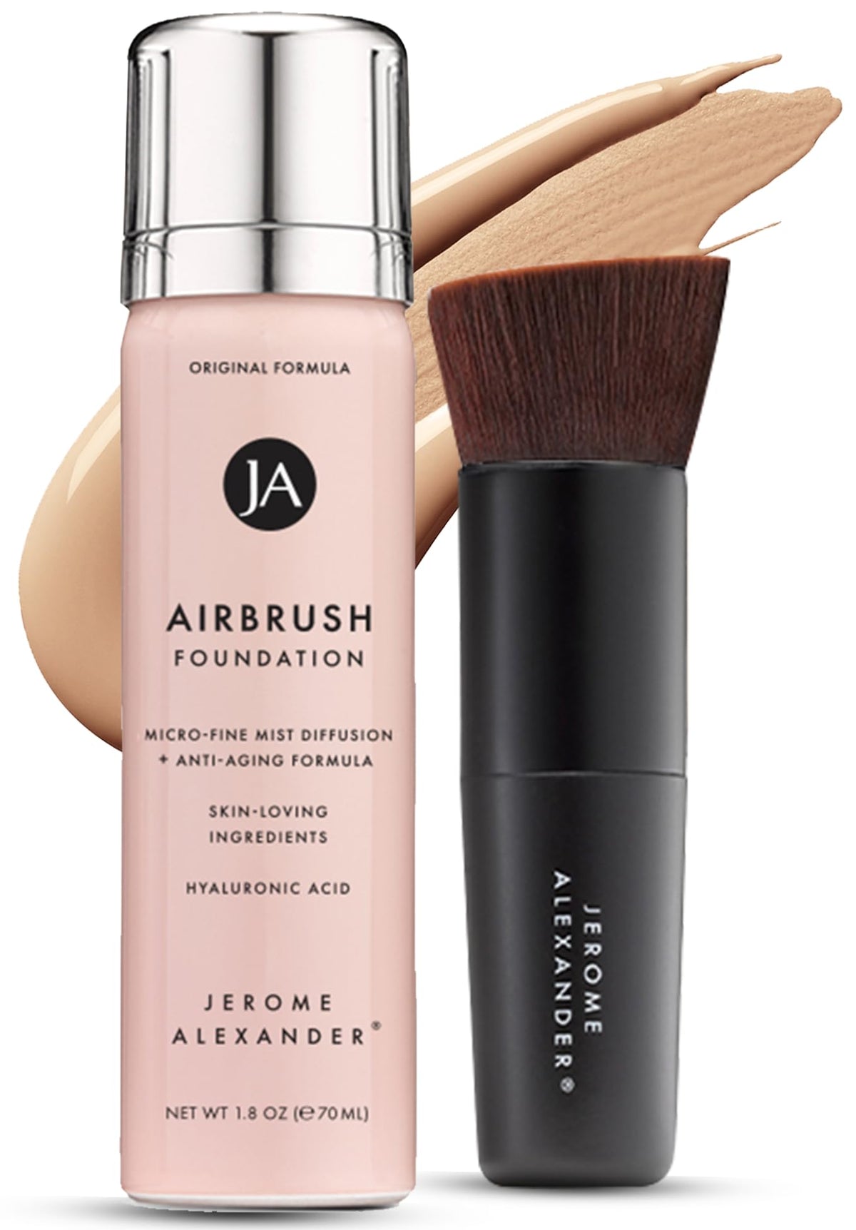 Jerome Alexander Airbrush Foundation 2pc Set - Bright Light front view
