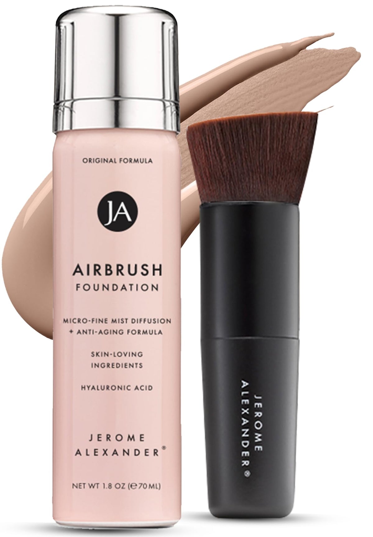 Jerome Alexander Airbrush Foundation 2pc Set in medium shade