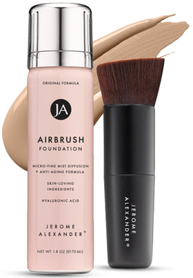Jerome Alexander Airbrush Foundation 2pc Set - Warm Medium front view
