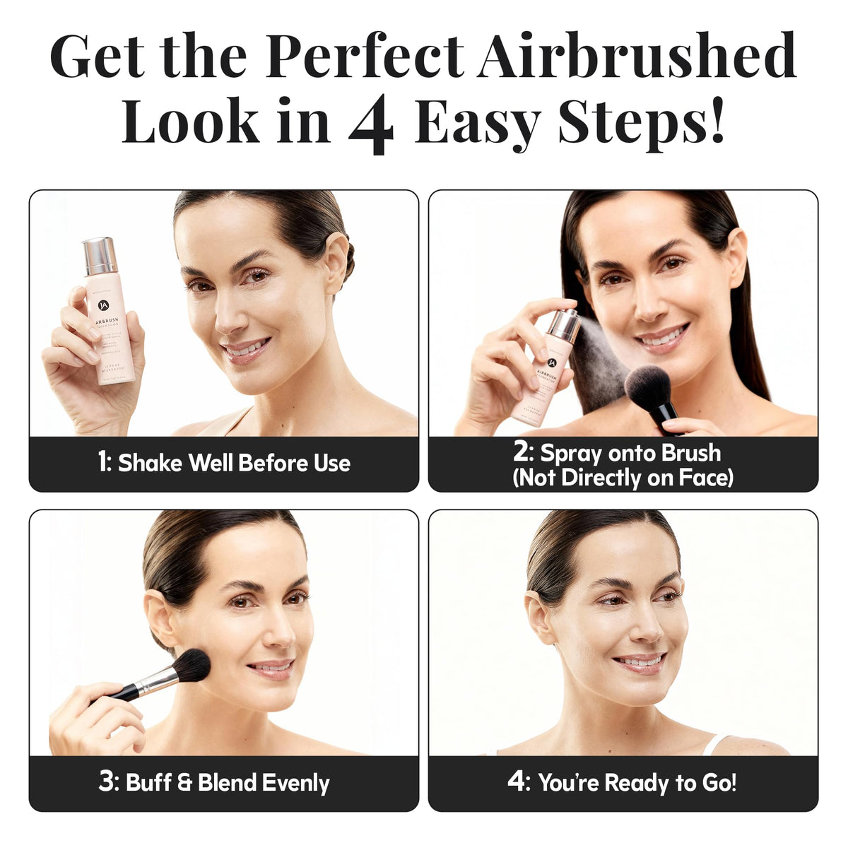 Jerome Alexander Airbrush Foundation application on skin