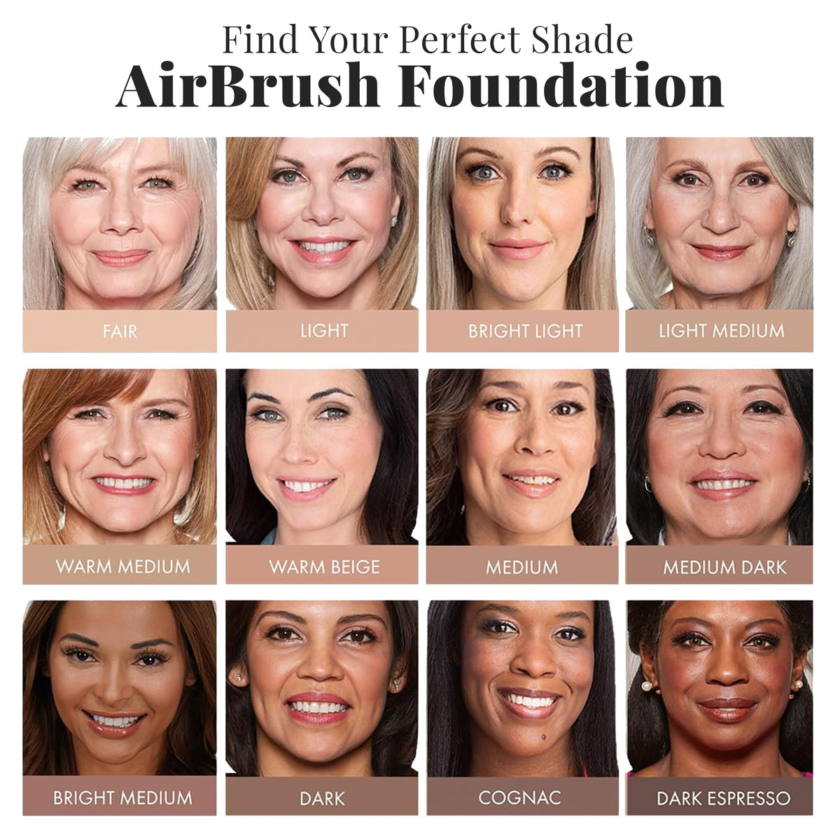 Jerome Alexander Airbrush Foundation on a makeup vanity