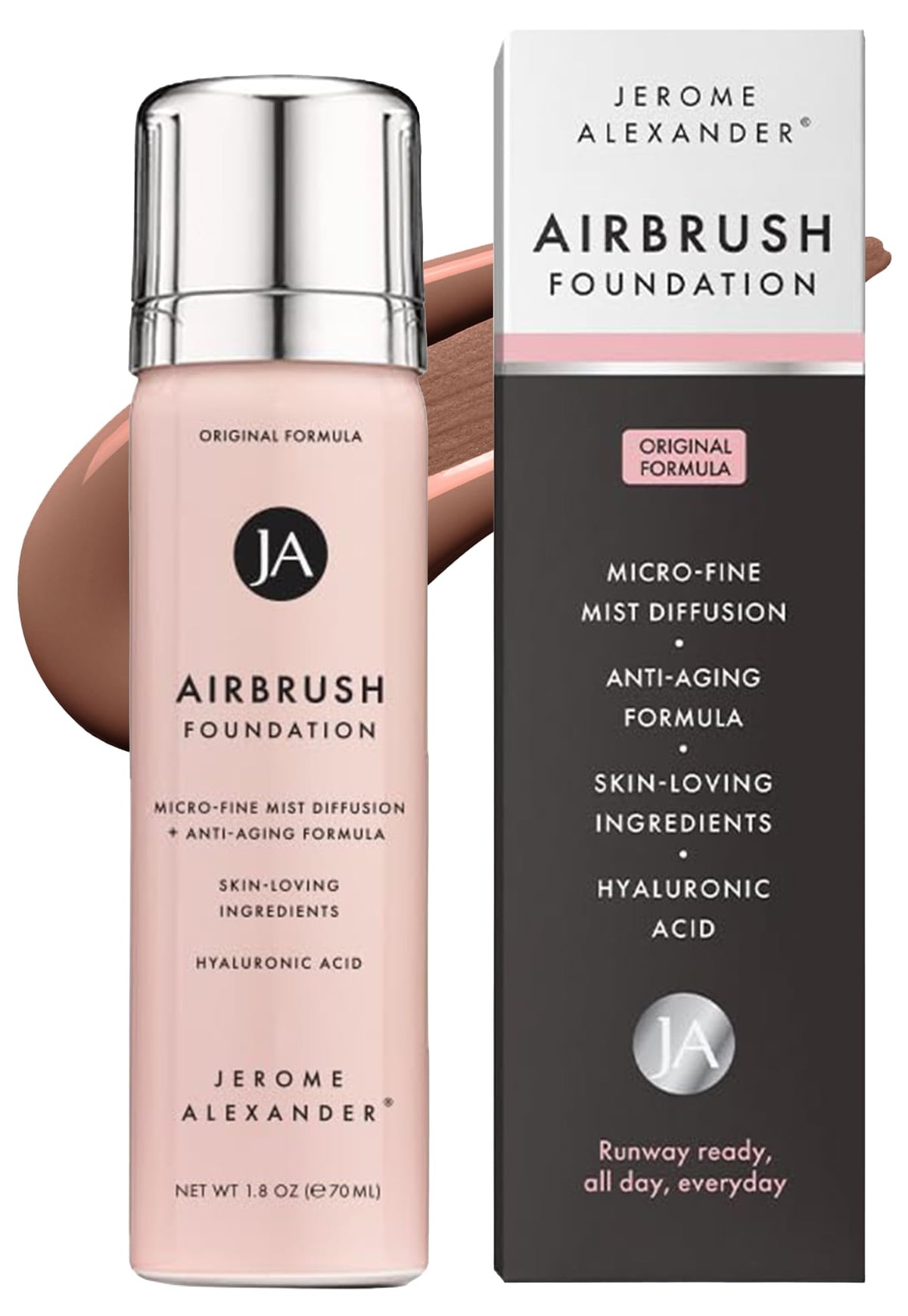 Jerome Alexander Airbrush Makeup Foundation Bright Medium front view