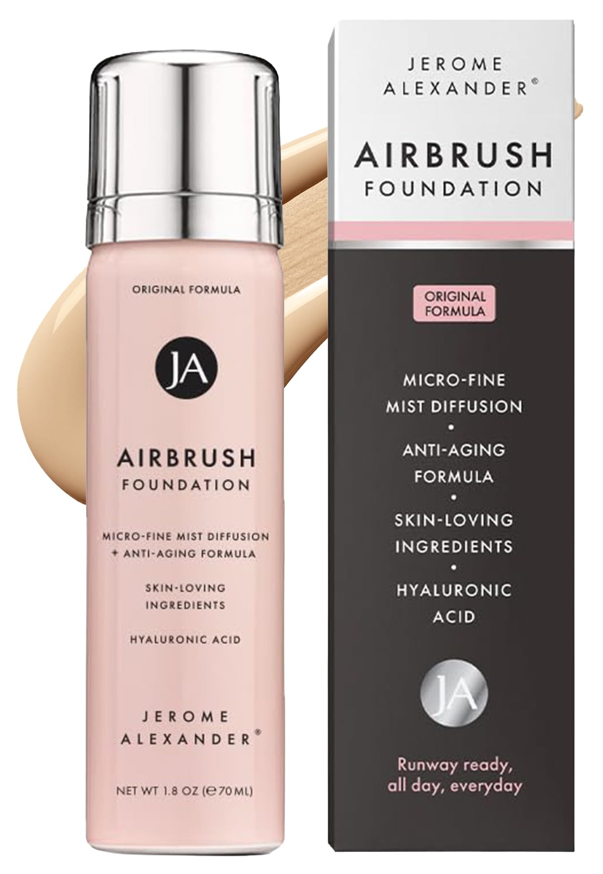Jerome Alexander Airbrush Makeup Foundation Light Medium front view