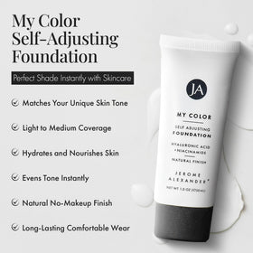 Jerome Alexander foundation set showing product packaging