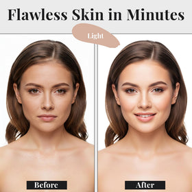 Jerome Alexander foundation texture on skin