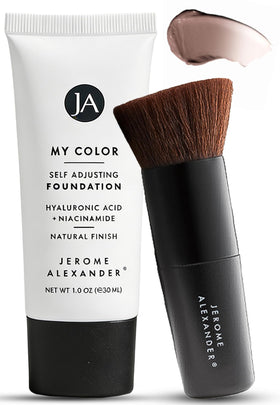Jerome Alexander My Color Self-Adjusting Foundation 2pc Set - Dark front view