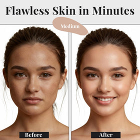 Jerome Alexander My Color Self-Adjusting Foundation application with brush