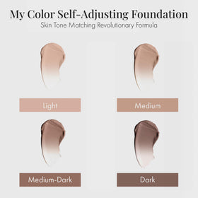 Jerome Alexander My Color Self-Adjusting Foundation Light on vanity