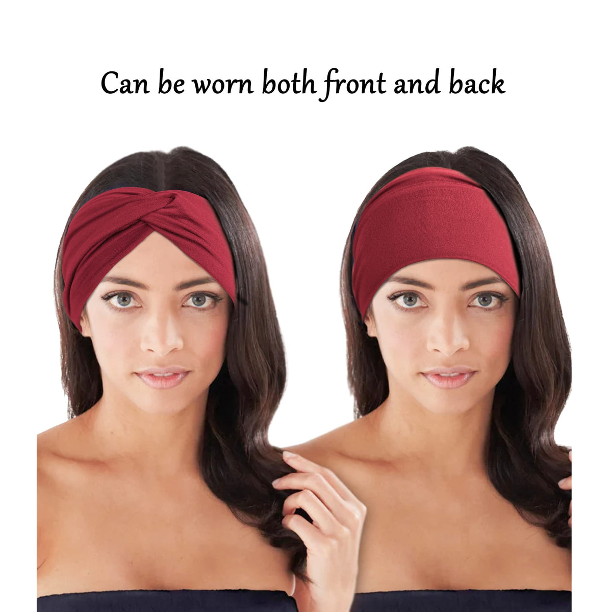 Jesries Extra Wide Turban Headband displayed with casual outfit