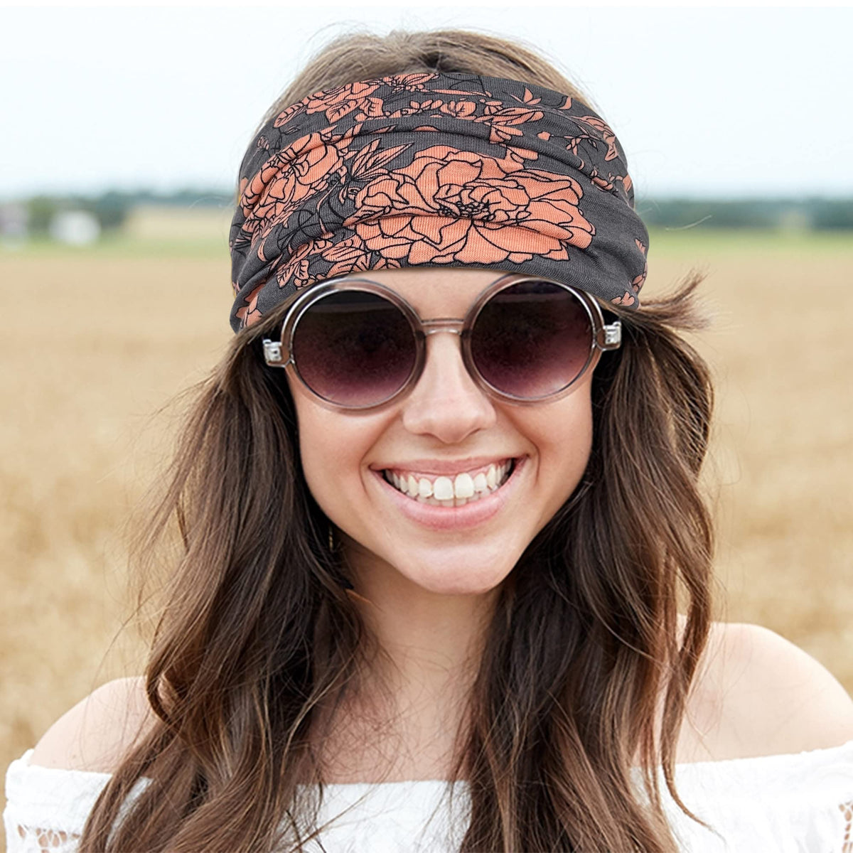 Jesries Extra Wide Turban Headband in vibrant blue