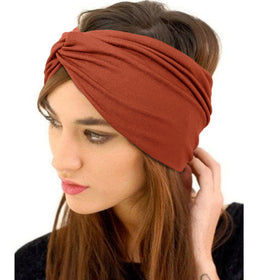 Jesries Extra Wide Turban Headband in vibrant blue colour