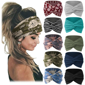 Jesries Extra Wide Turban Headband set in various colours