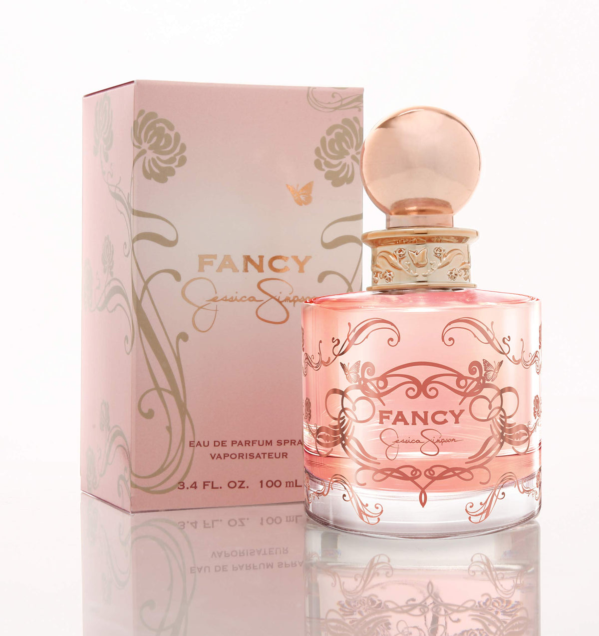 Jessica Simpson Fancy Eau De Parfum Spray 3.4 fl oz in retail packaging