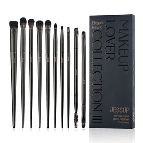 Jessup 10Pcs Eyeshadow Brush Set front view in gift box