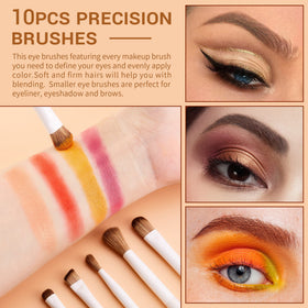 Jessup blending brush from 10Pcs Eye Makeup Brush Set