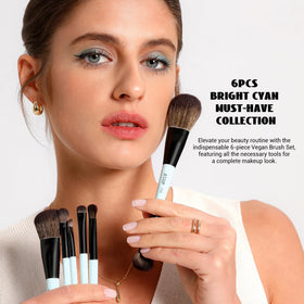 Jessup blush and highlight brush with fluffy bristles