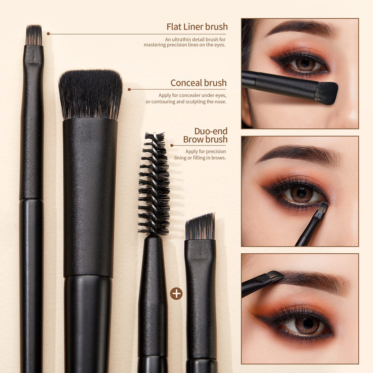 Jessup crease brush with soft bristles