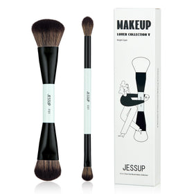 Jessup Dual-Ended Foundation & Contour Brush set in gift box