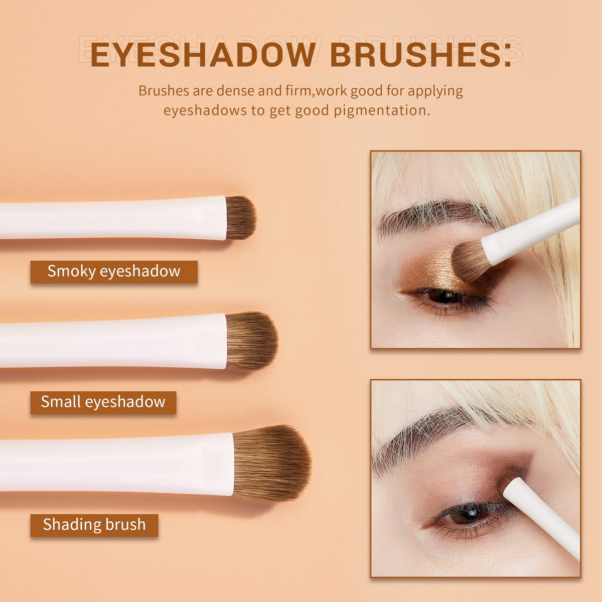 Jessup duo concealer brush from 10Pcs Eye Makeup Brush Set