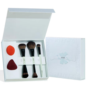 Jessup Face Makeup Brushes Set with dual-ended design in gift box