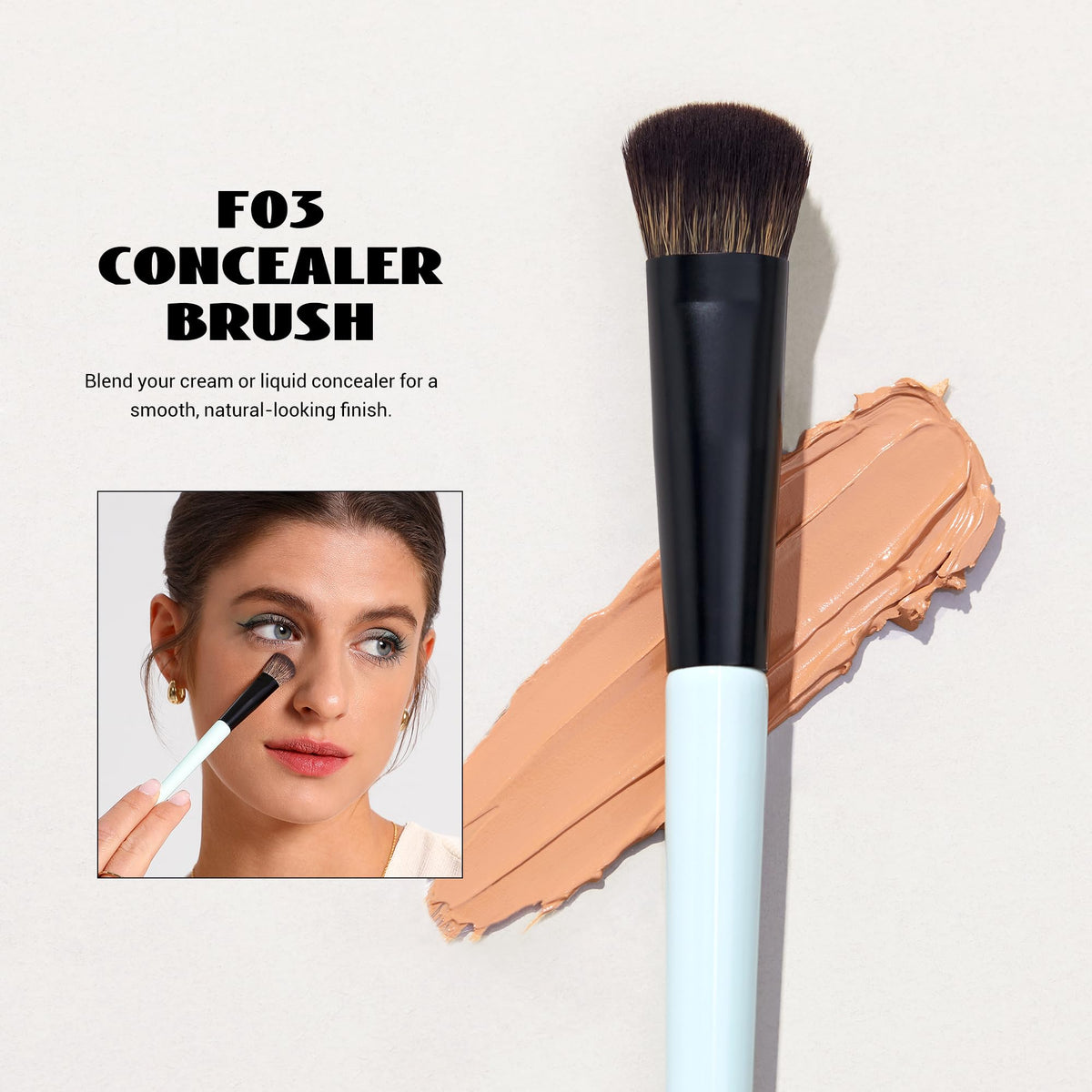Jessup makeup brushes set in fancy gift box