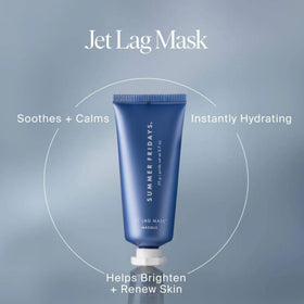 Jet Lag Mask and Moisturizer on a flat surface