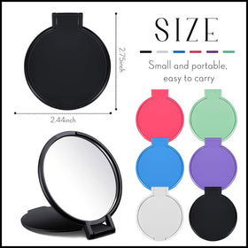 Jetec compact mirror in pink colour with open design