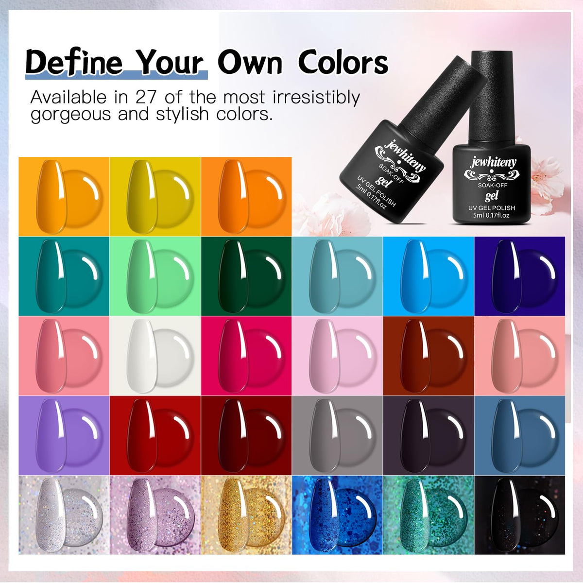 JEWHITENY nail lamp with timer display