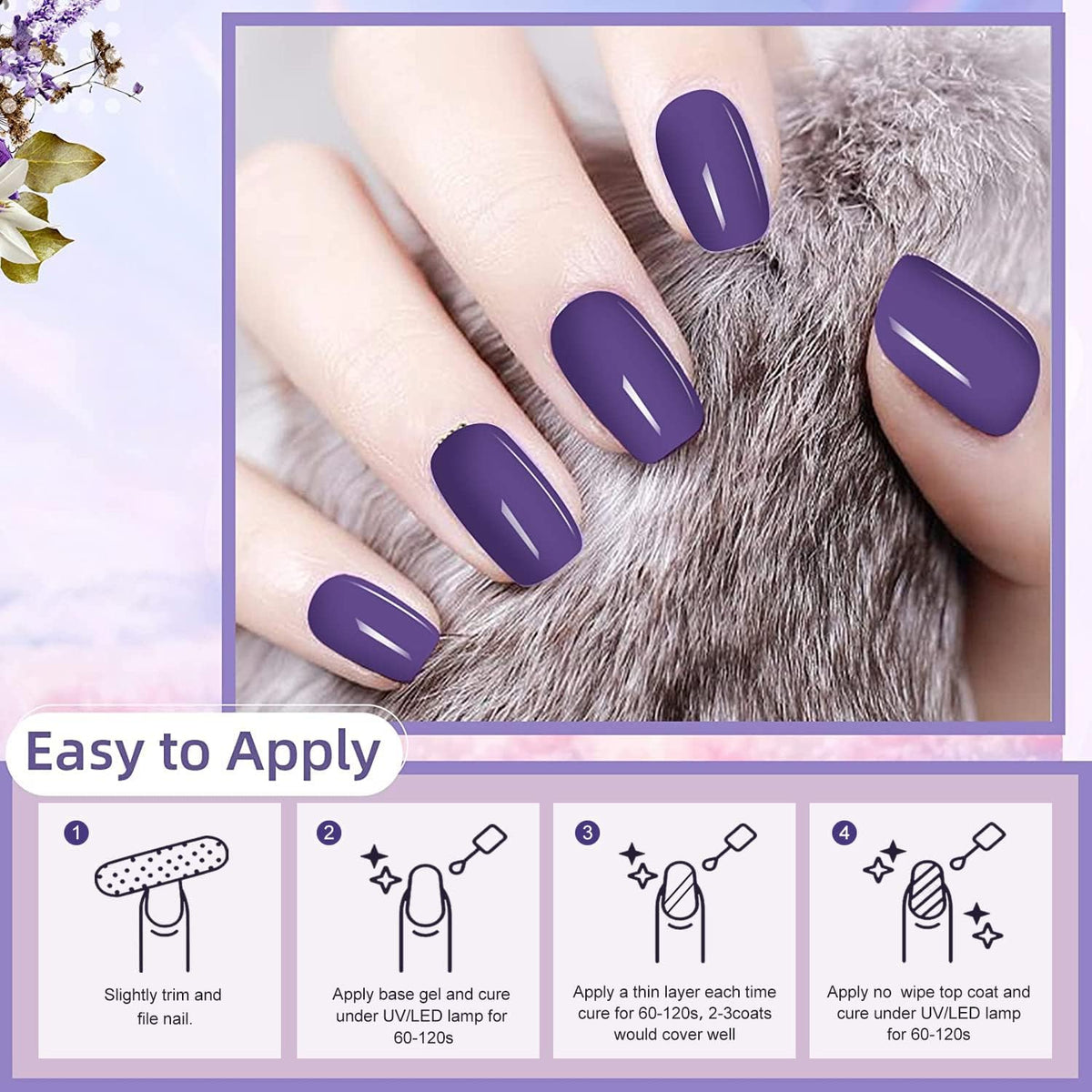 JEWHITENY nail polish set displayed in gift box