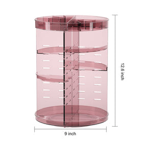 Jiavarry 360 Rotating Makeup Organizer with small accessories