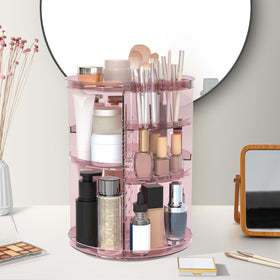 Jiavarry Rotating Makeup Organizer assembled with silicone rings