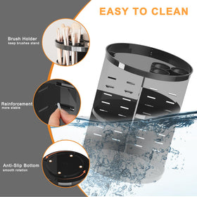 Jiavarry Rotating Makeup Organizer assembled with skincare products